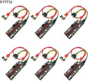 6PCS PCIE Riser 009S Plus Video Card Extension Cable Adapter PCI Express Riser VER009S PCI-E X16 Riser Card for BTC Miner Mining 6PCS PCIE Riser 009S Plus Video Card Extension Cable Adapter PCI Express Riser VER009S PCI-E X16 Riser Card for BTC Miner Mining