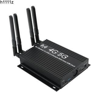 M.2 Network Adpater NGFF M.2 4G/5G Module to USB 3.0 Adapter with Dual SIM Card Slots Cooler Fan DC 5-12V Type-C Auxiliary Power
