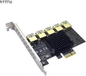 PCI Express Multiplier Riser Card PCIE 1 To 5 Ports USB 3.0 Hub Express 1X 4X 8X 16X Extender Riser For Video Card Miner Mining