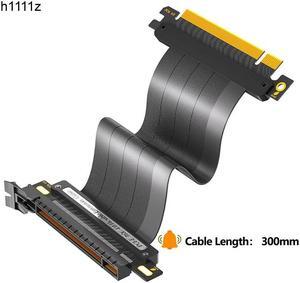 PCIe 4.0 x16 Riser Cable Graphics Card Extension Cord High Speed 64G Flexible PCI Express Gen 4 GPU ITX PC Connector for Desktop