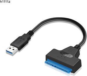 SATA to USB 3.0 Cable Connector Up to 6G for 2.5 Inch External HDD SSD Hard Drive SATA 3 22 Pin Adapter USB 3.0 to Sata III Cord