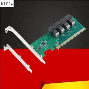 U.2 to PCIE Adapter PCI Express Gen3 3.0 X16 to 4 Port MiniSAS HD SFF-8643 Expansion Card Converter Riser for PCI-E NVME U.2 SSD(Only Main Card)
