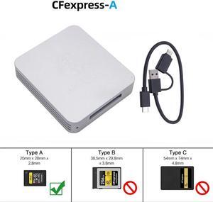 CFexpress Card Reader USB3.1 Gen 2 Type C 10Gbps CFE-B / CFE-A Card Memory Card Storage Adapter for PC Laptop Computer Phone(08-CFA OTG Cable)