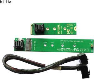 2280 2260 2242 NVMe M.2 SSD to 22110 M.2 SSD Convert Card Extension Cord Cable SFF-8643 to NVME M.2 NGFF SSD Adapter Riser Card