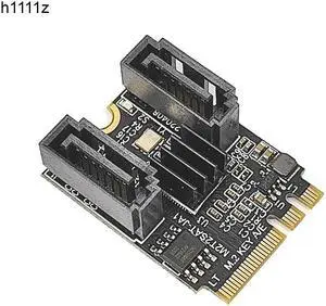 JMB582 Riser Card M2 To SATA3.0 Expansion Card KEY A+E WIFI M.2 To SATA Hard Disk Adapter Riser Card Without Driver Installation