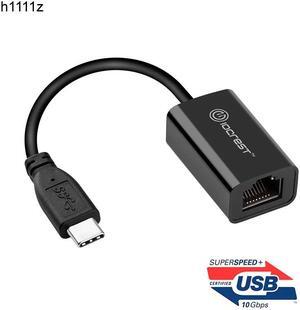 USB 3.1 USB C Ethernet Adapter 2.5Gb Network Card 2500Mbps RJ45 to Type C Lan Adapter a RJ45 Dongle Realtek RTL8156B Chip for PC