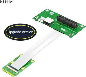 Mini PCIE to PCI Express X4 Slot USB 2.0 Riser Board with High Speed FPC Cable 4Pin Power Magnetic Pad Vertical Installation