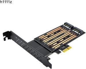 Add On Cards PCIE to M2 Adapter SATA M.2 SSD PCI Express Adapter M2 PCI E Adapter M.2 SATA SSD to PCI-E Card 2 Port B+M Key Card
