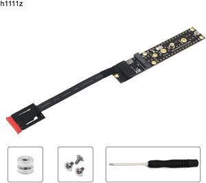 Add On Card NGFF M.2 Key AE Male To Key M Female Board Adapter with Cable M2 KEY AE to NVME for 2230 2242 2260 2280 M.2 NVME SSD