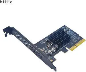 PCI-E USB 3.2 GEN2*2 20Gbps TYPE E Expansion Card PCI Express 3.0 X4 to TYPE-E Adapter SATA Power for PC Front Panel USB C Riser