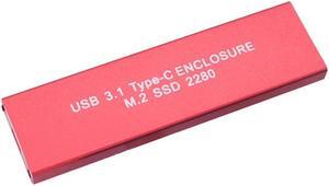 M2 SSD Case NVME Enclosure M.2 to USB Type C 3.1 SSD Adapter for NVME PCIE M Key 2230/2242/2260/2280 SSD Box M2 SSD Case RTL9210