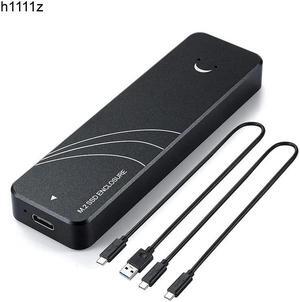 Dual Protocol M.2 SATA NVME Enclosure Adapter M2 SSD Case NVME External Case USB C 3.2 Gen2 10Gb M2 SATA 6Gb UASP Trime RTL9210B