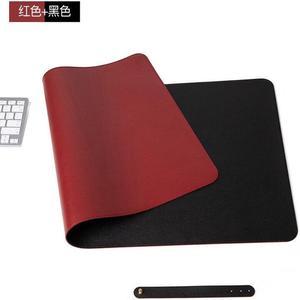 Double sided Large Mouse Pad PU Desk Mat Waterproof Leather Desk Table Protector Gaming Mouse Mat computer mat for Office Home(400x800mm)