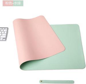 Double sided Large Mouse Pad PU Desk Mat Waterproof Leather Desk Table Protector Gaming Mouse Mat computer mat for Office Home(450x900mm)