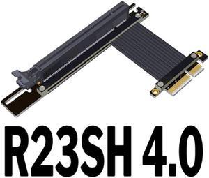 PCIe 4.0 x4 to x16 Extension Cable 4.0 PCI-e Riser Adapter Graphics Card Extender for GTX3080ti RX5700xt GPU(R23SH)(15cm)