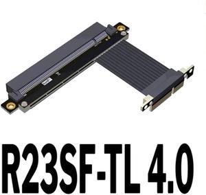 PCIe 4.0 x4 to x16 Extension Cable 4.0 PCI-e Riser Adapter Graphics Card Extender for GTX3080ti RX5700xt GPU(R23SF-TL)(15cm)