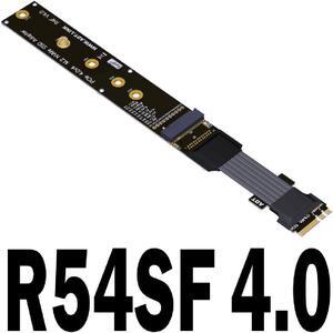 R54SF M.2 WiFi A.E Key To M.2 for NVME M Key SSD Riser Card PCIE 4.0 x1 Gen4 Full Speed M2 Key A+E to M2 Key-M Ribbon Cable(R54SF)(15cm)