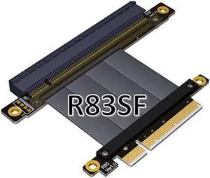 ADT PCI-E x8 Extension Cable Adapter x16 PCIe Riser 64G/bps 1U2U 8x to 16x GTX1080 Graphics Video Cards Extension (R83SF)(25cm)