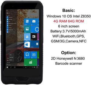 Sincoole 6inch windows 10 pro rugged handheld terminal PDA 4GB ram 64GB ROM memory with 2D barcode scanner 4G Lte