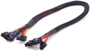 AYA 25" (25-Inch) 24(20+4) Pin ATX to 14-Pin + 10-Pin Power Supply Cable 18AWG for Corsair HXi Series - AYA-241410-ATX