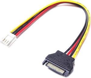 15pin SATA Male to 4pin Floppy FDD Female Power Converter Adapter Cable
