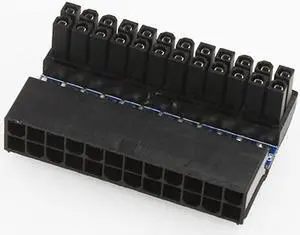 24Pin Right Angle ATX 24Pin Female to 24pin Male Right Angle Adapter for Desktop PC Power Supply ATX 24 pin 90 Adapter ATX 24 pin Cable