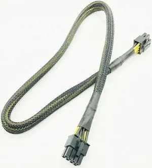 High Quality Black Sleeved CPU 8PIN 4+4PIN Modular Power Supply Cables 8Pin to 8Pin Power Cable for OCZ ZT/Great Wall 63CM 16AWG