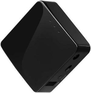 GL.iNet GL-AR300M Mini VPN Travel Router Wi-Fi Converter OpenWrt Pre-Installed Repeater Bridge Hotspot 300Mbps High Performance 128MB Nand Flash 128MB RAM OpenVPN Programmable IoT Gateway