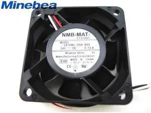 Original 60x25mm NMB 2410ML-05W-B59 24V 0.13A 3 Wires 6cm case fan inverter cooling fan