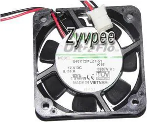 NIDEC 40*10mm U40X12MLZ7-51 K16 12V 0.04A 2 Wires 2 pins case fan,cpu fan,mini cooler