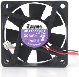 sunon KD1206PHB2 (2).TM 60*15MM DC 12V 1.9W 2 wires 2 pins 6cm case fan cooling fan
