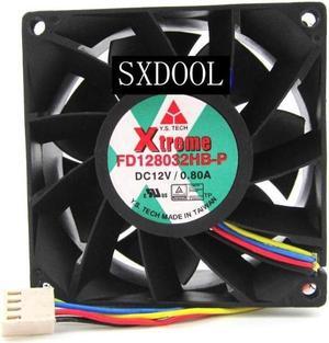 Original Y.S.TECH FD128032HB-P 12V 0.80A 8CM 8032 high wind cooling fan