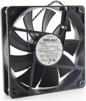 NMB-MAT 4710KL-04W-B56 12cm 12025 120mm DC 12V 0.72A 4-wire PWM case cooling fan