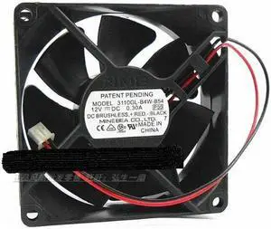 Original NMB 3110GL-B4W-B54 12V 0.30A 8cm 8025 double ball cooling fan 2 lines 2-pin