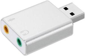 External USB Audio Sound Card USB To Jack 3.5mm Converter Headphone Adapter Mic Sound Card Headsets Virtual 7.1 Ch Microphone