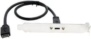 USB 3.1 Type-E Motherboard Front Panel Header Connector to USB-C Back Panel Extension Cable - 40cm (MOD-0293)