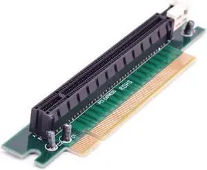 PCIE 16x To 16x slots Extension Riser card 90 degree PCI express Male to Female Port Protecter adapter