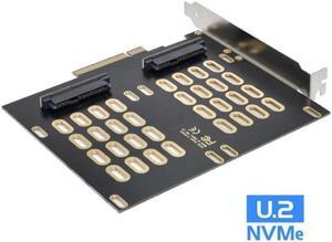 U.2 SFF-8639 SSD Dual 2X to PCIE Express 3.0 Gen3 X8 X16 Raid Card VROC Raid0 Hyper Adapter
