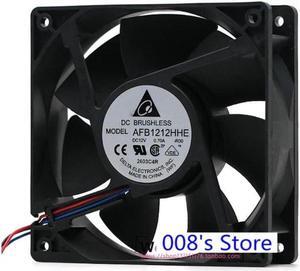 Radiator CPU Cooler Fan For Industrial Computer PC AFB1212HHE -R00 120*120*38MM 3 Pins PWM 12V 0.7A 3800RPM 130.80 CFM