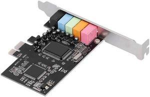 PCI-E 5.1 Sound Card CMI8738 Chip Stereo Audio Card for Windows 7/for Vista/XP 32/64-bit PC Computer with PCI-Express Slot