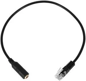 3.5mm Jack Smartphones Headset Adapter Cable Converter to RJ9 Plug Adapter RJ9 Jack & 3.5mm Connector Cord