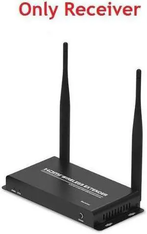 (Only 1 Receiver) For Up to 656Ft Wireless 1080P 60Hz Video Extender with Local Pass-through HDMI Loop-out Transmitter Receiver kit 200m with IR remote
