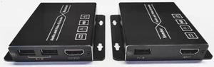 656ft HDMI USB KVM UTP Extender Up to 200m With HDMI Loop-out Over RJ45 Cat5e Cat6 Cable Transmitter Receiver