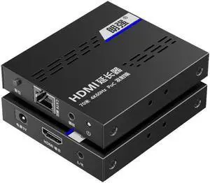 Up to 70M,Genuine LQ525P 4K@60Hz HDMI 2.0 PoC IR Extender Loop-out Point to Point Zero-latency 18Gbps HDR YUV4:4:4 HDCP2.2 RJ45 Cat6/Cat6a/Cat7