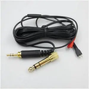 Aomoproing Portable Accessories Replacement Copper Stereo Home Headphone Audio Cable Car Wire 2.5m Music For Sennheiser HD25 HD420