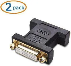 2Pack DVI to DVI Coupler DVI Female to Female Adapter