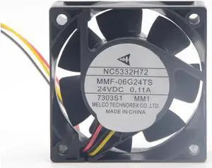 Mitsubishi Converter fan NC5332H72 Melco MMF-06G24TS-MM1 24V 0.11A ABB Fan PLC cooling fan