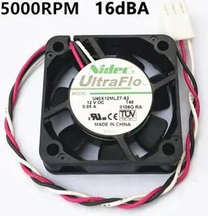NIDEC U40X12MLZ7-52 DC 12V 4010 40mm 40x40x10mm Fan for Bridge chip Graphics Card Fan 3D printer Fan HDTV ATOM HTPC fan
