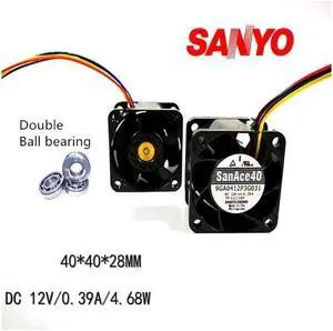 40mm fan San Ace 9GA0412P3G031 server fan 40*40*28mm 12V 0.39A Server case cooling fan pwm 28000RPM