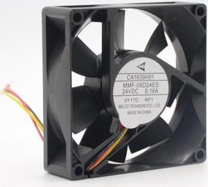 melco MMF-08D24ES RP1 for Mitsubishi A740 inverter fan CA1639H01 8025 80mm 8cm 24V 0.16A cooling fan cooler